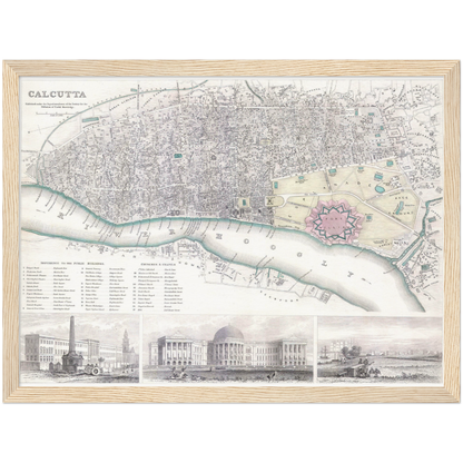 Historical city map  Test product horizontal 3 sizes
