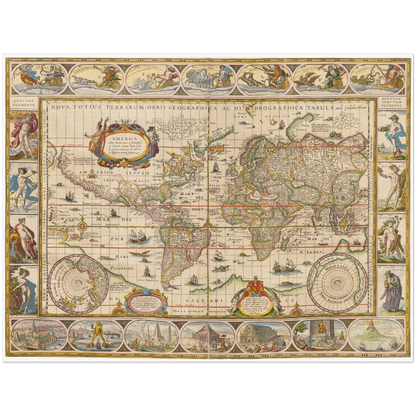 Historical city map  Test product horizontal 3 sizes