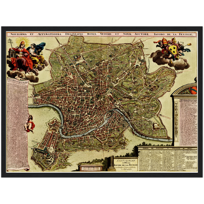 Historical city map  Test product horizontal 3 sizes