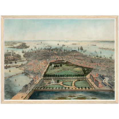 Historical city map  Test product horizontal 3 sizes