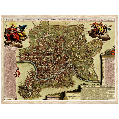 Historical city map  Test product horizontal 3 sizes