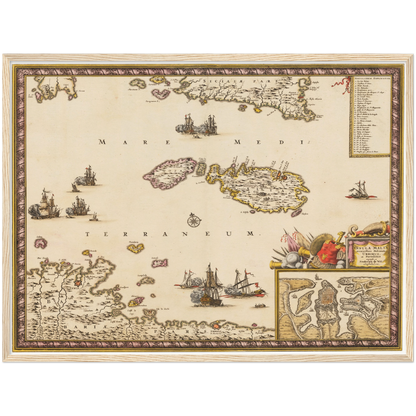 Historical city map  Test product horizontal 3 sizes