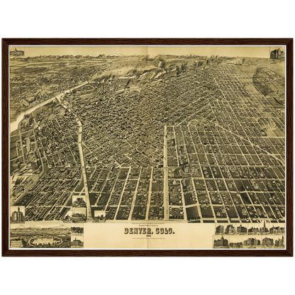 Historical city map  Test product horizontal 3 sizes