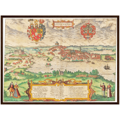 Historical city map  Test product horizontal 3 sizes