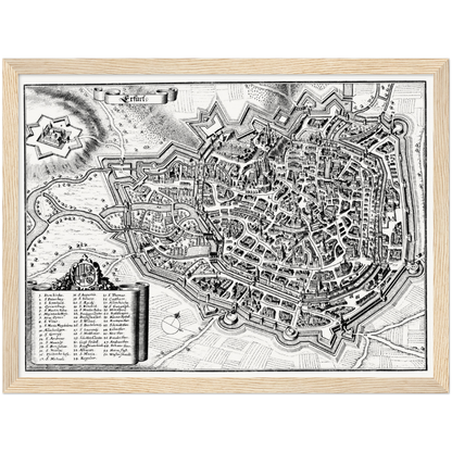 Historical city map  Test product horizontal 3 sizes