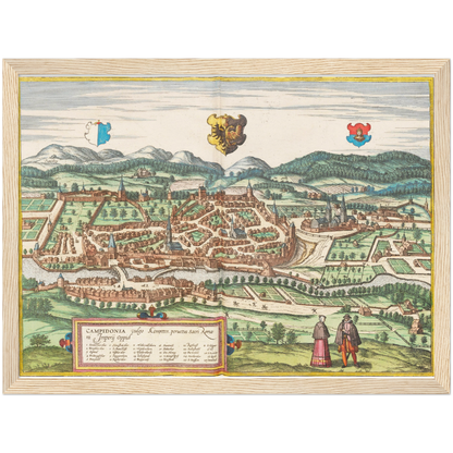 Historical city map  Test product horizontal 3 sizes