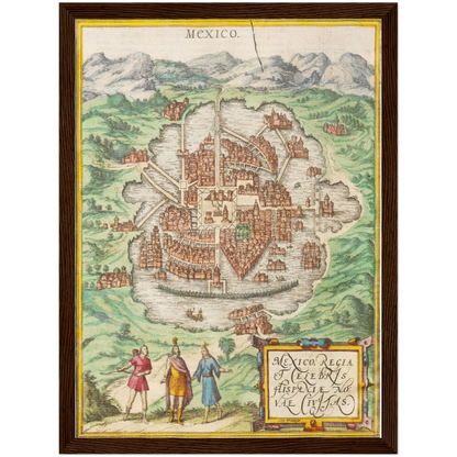 Historical city map  Test product horizontal 3 sizes