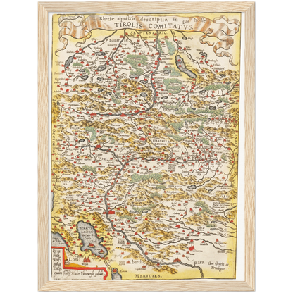 Historical city map  Test product horizontal 3 sizes