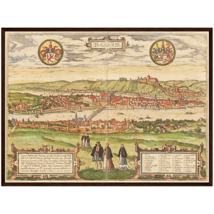 Historical city map  Test product horizontal 3 sizes