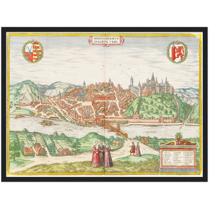 Historical city map  Test product horizontal 3 sizes