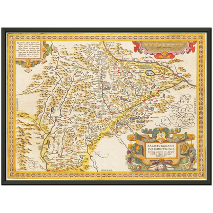 Historical city map  Test product horizontal 3 sizes