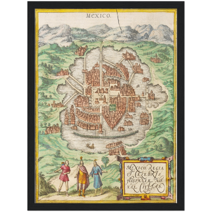 Historical city map  Test product horizontal 3 sizes