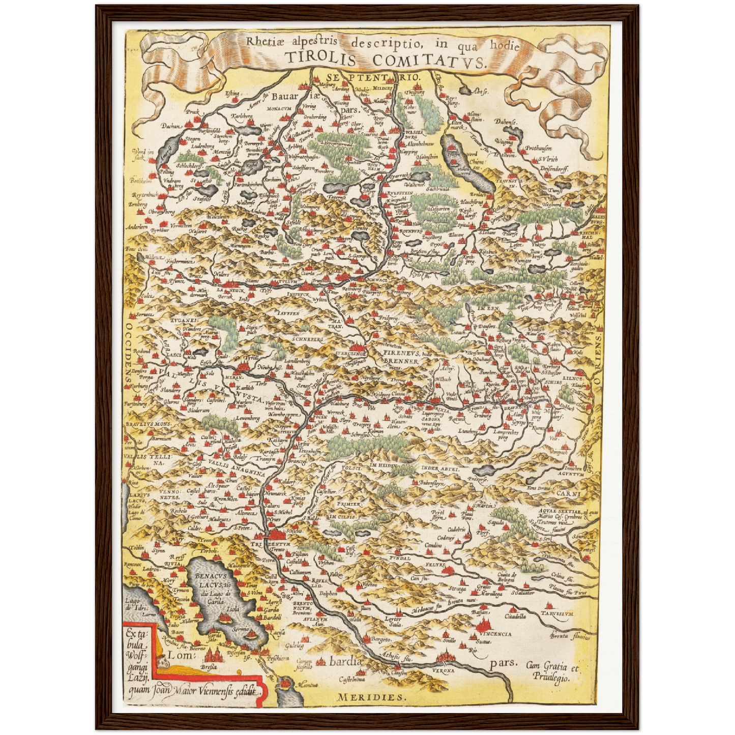 Historical city map  Test product horizontal 3 sizes