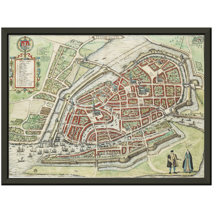 Historical city map  Test product horizontal 3 sizes