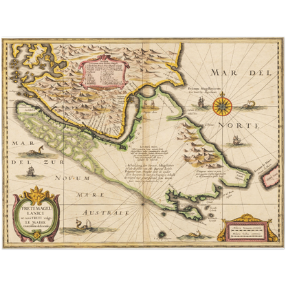 Historical city map  Test product horizontal 3 sizes