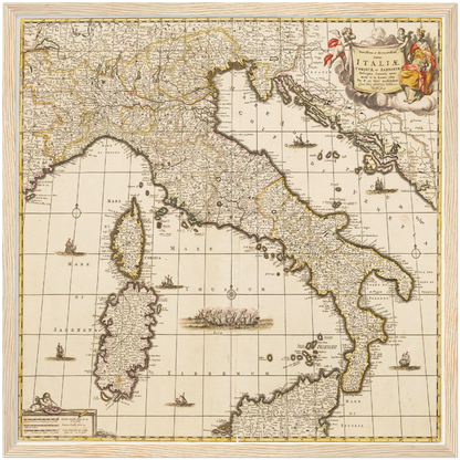 Historical city map  Test product horizontal 3 sizes