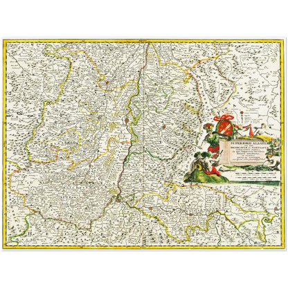 Historical city map  Test product horizontal 3 sizes