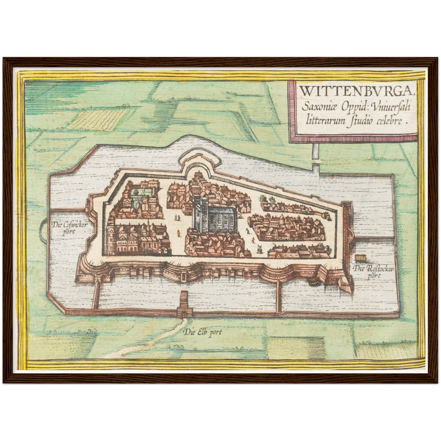 Historical city map  Test product horizontal 3 sizes