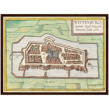 Historical city map  Test product horizontal 3 sizes