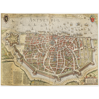 Historical city map  Test product horizontal 3 sizes