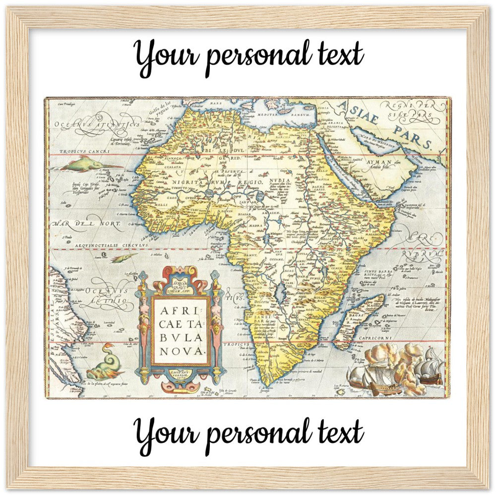 Personalisierte historische Herkunftskarte