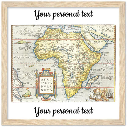 Personalisierte historische Herkunftskarte