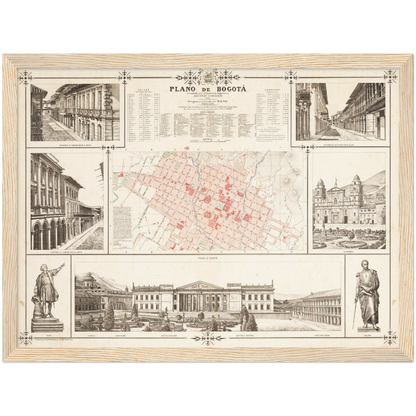 Historical city map  Test product horizontal 3 sizes