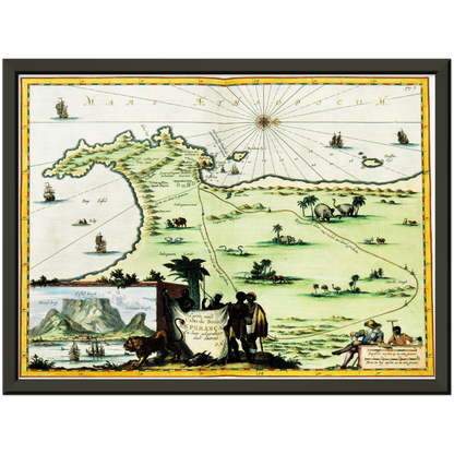 Historical city map  Test product horizontal 3 sizes