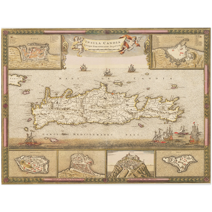 Historical city map  Test product horizontal 3 sizes