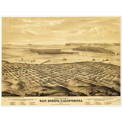 Historical city map  Test product horizontal 3 sizes