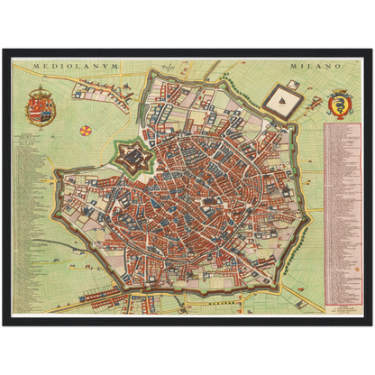 Historical city map  Test product horizontal 3 sizes