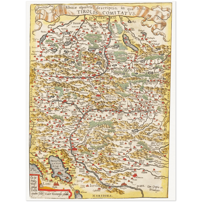 Historical city map  Test product horizontal 3 sizes