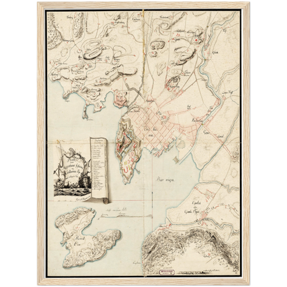 Historical city map  Test product horizontal 3 sizes