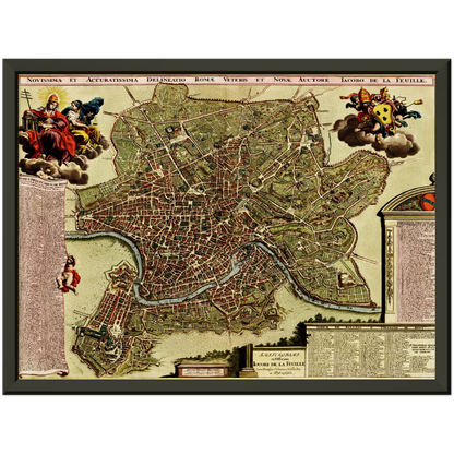 Historical city map  Test product horizontal 3 sizes