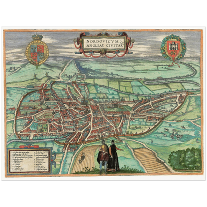 Historical city map  Test product horizontal 3 sizes