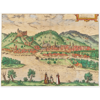 Historical city map  Test product horizontal 3 sizes