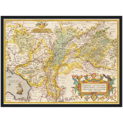 Historical city map  Test product horizontal 3 sizes