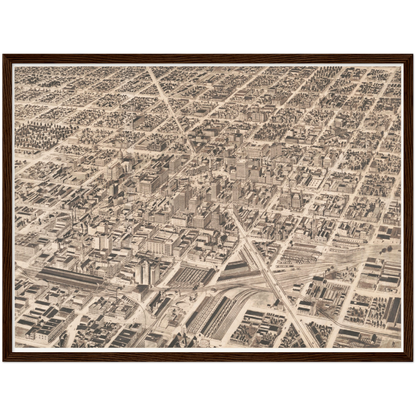Historical city map  Test product horizontal 3 sizes