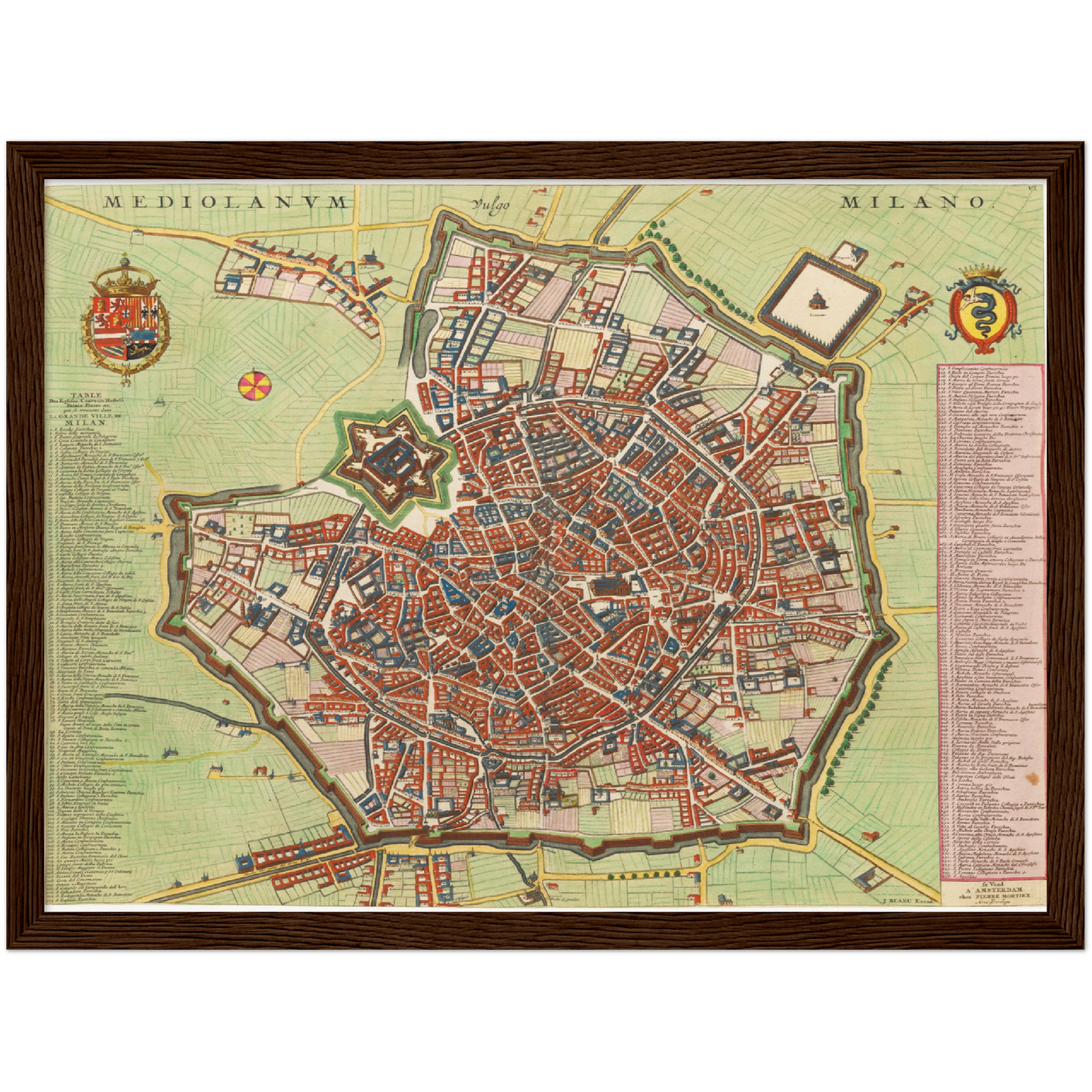 Historical city map  Test product horizontal 3 sizes