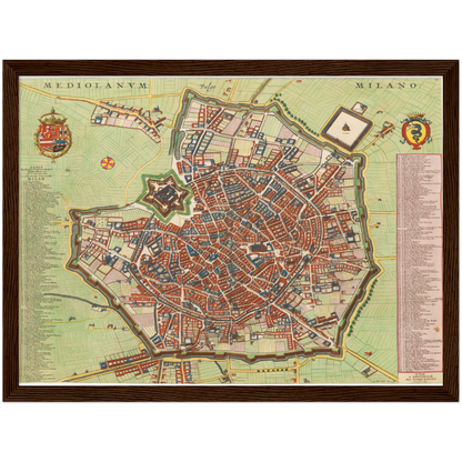 Historical city map  Test product horizontal 3 sizes