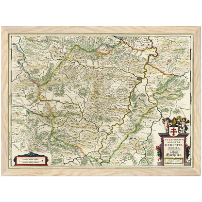 Historical city map  Test product horizontal 3 sizes