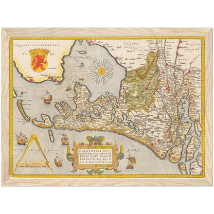 Historical city map  Test product horizontal 3 sizes