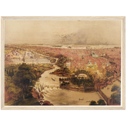 Historical city map  Test product horizontal 3 sizes