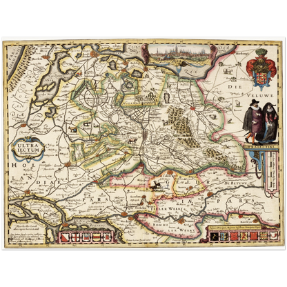 Historical city map  Test product horizontal 3 sizes