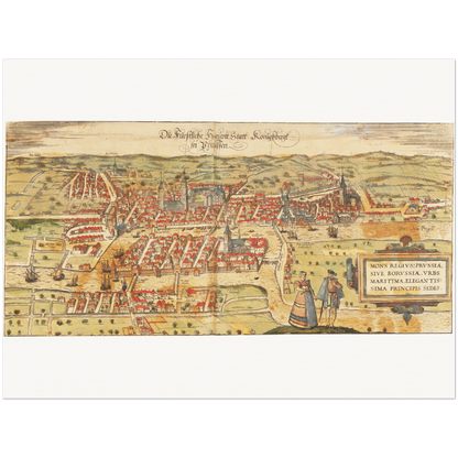 Historical city map  Test product horizontal 3 sizes