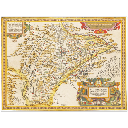 Historical city map  Test product horizontal 3 sizes