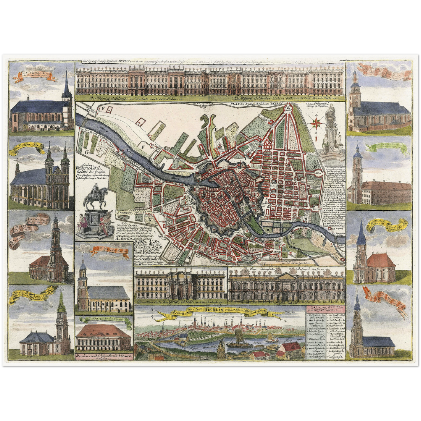 Historical city map  Test product horizontal 3 sizes