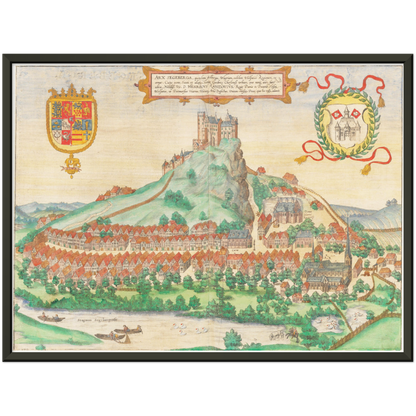 Historical city map  Test product horizontal 3 sizes