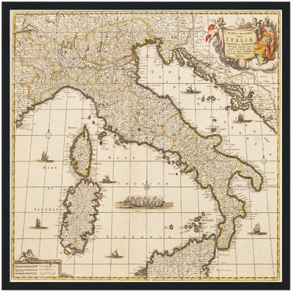 Historical city map  Test product horizontal 3 sizes