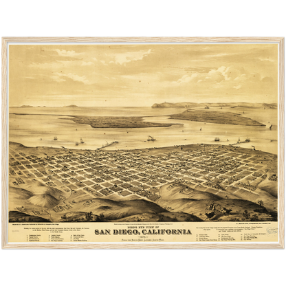 Historical city map  Test product horizontal 3 sizes